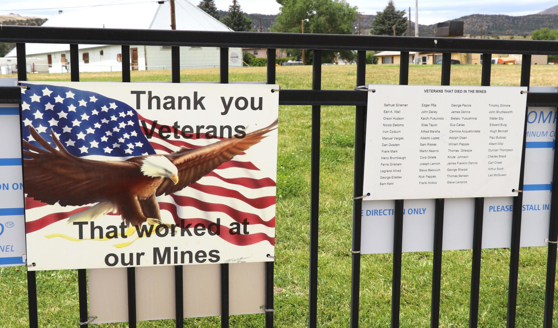 Fallen Miners Memorial - Veterans